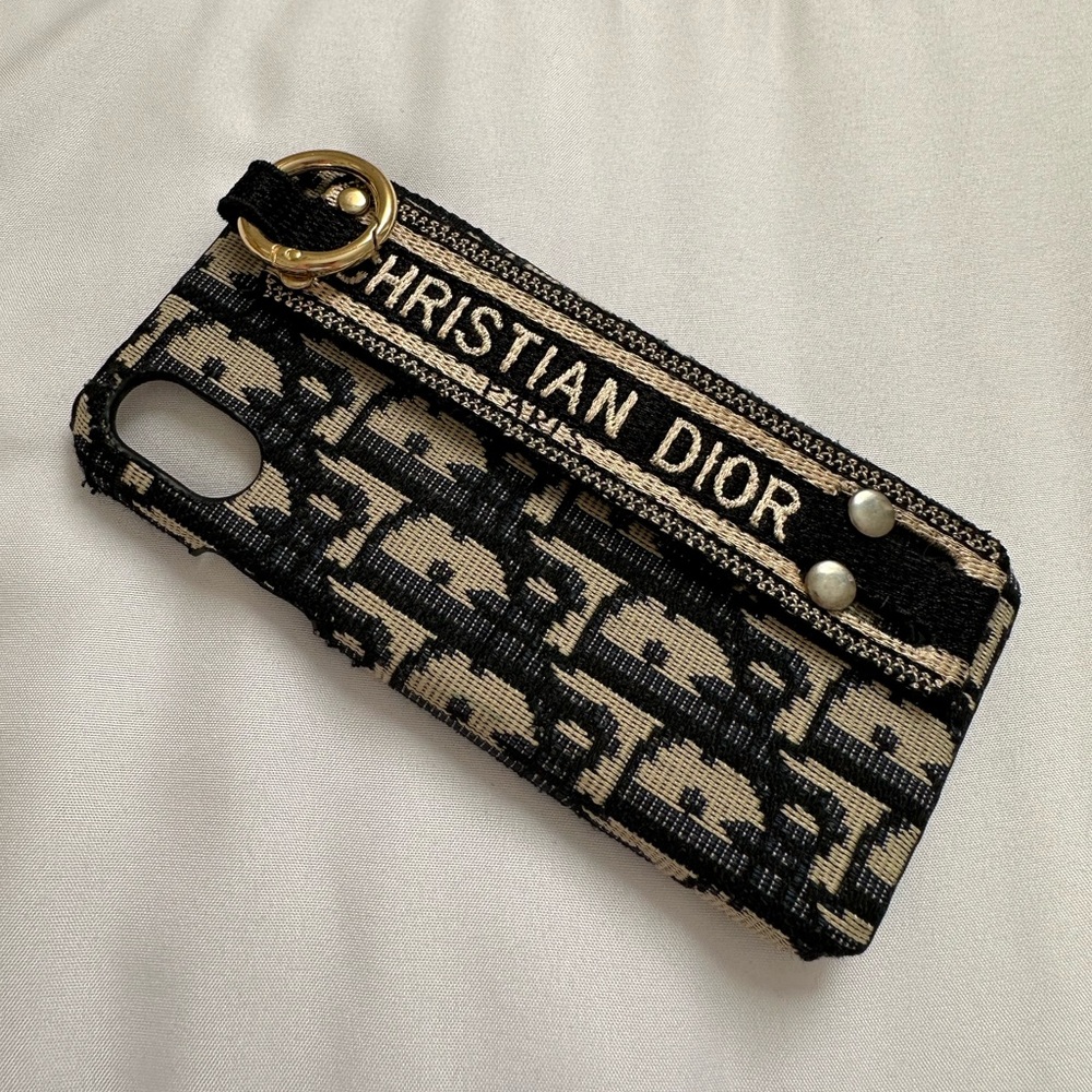 Navy blue Christian Dior iPhone X (10) case